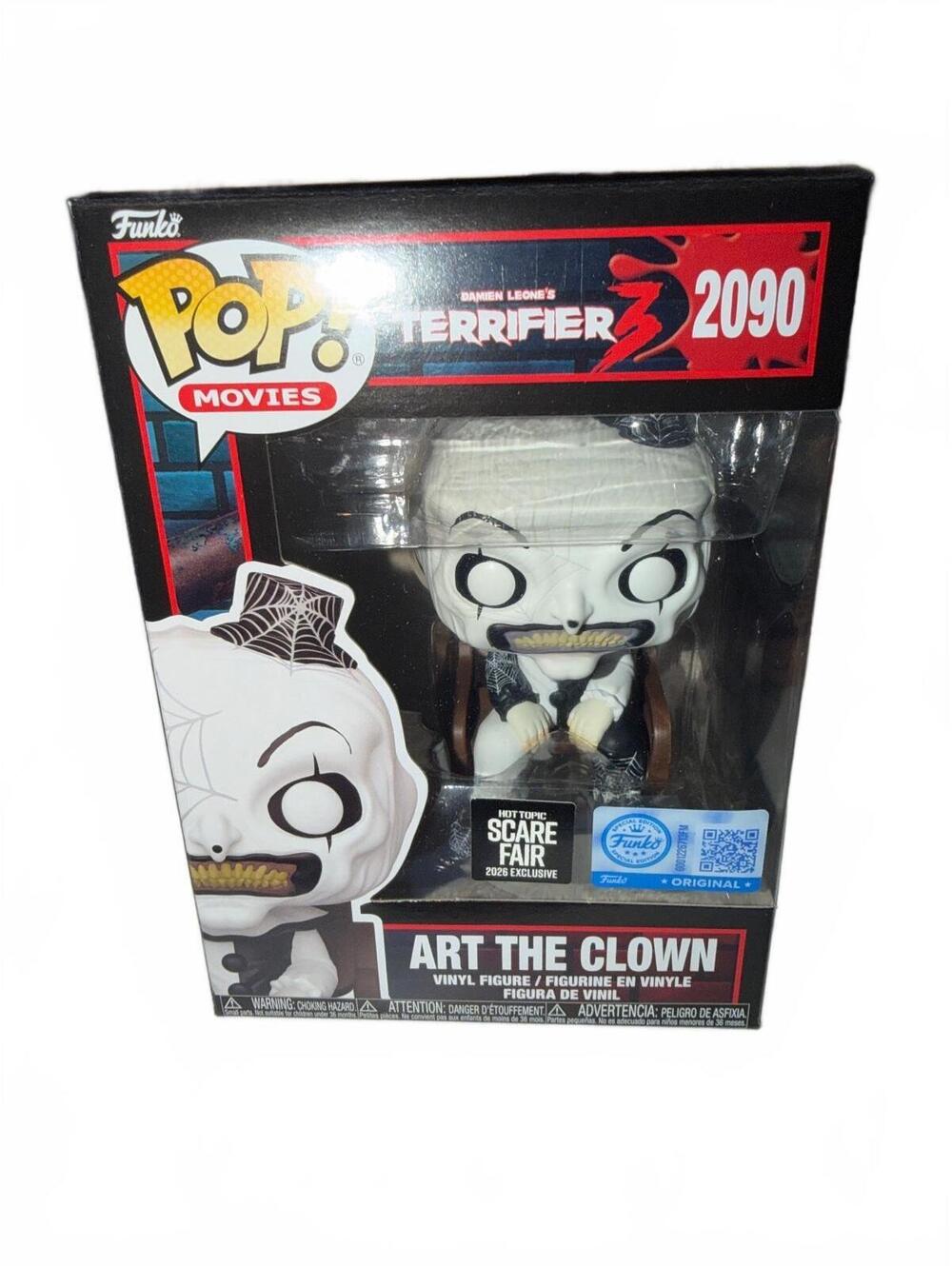 Funko Pop! Movies Terrifier 2 Art The Clown Vinyl Figure #2090